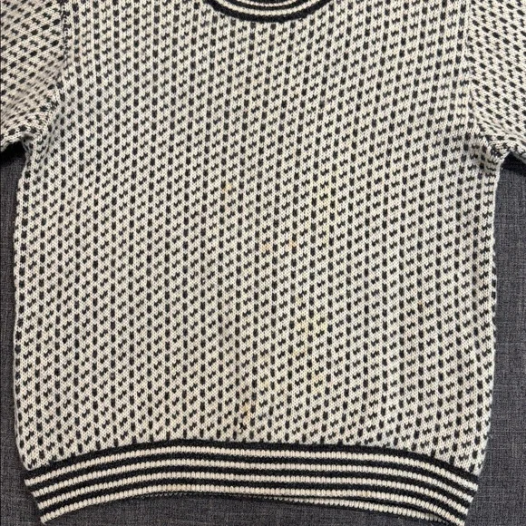 Vintage LL Bean Norwegian Birdseye Wool Sweater Made in Norway Fisherman Knit - Picture 7 of 7